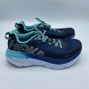 Women's Hoka Neutral Running Shoes Blue Size 7